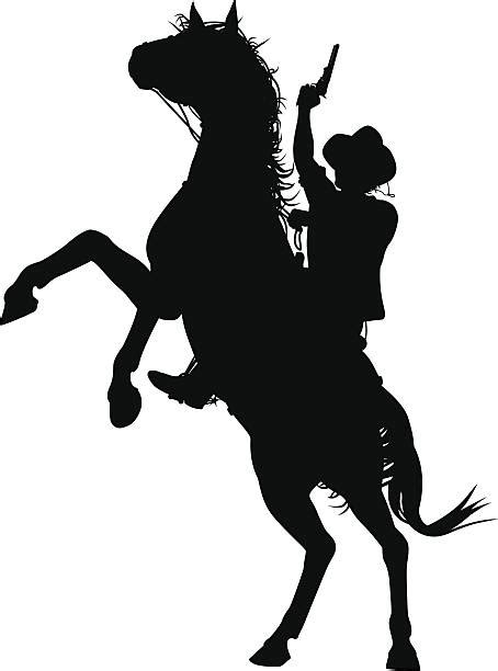 Best Cowboy Silhouette Illustrations, Royalty-Free Vector Graphics ...