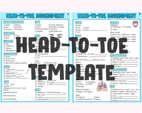 Nursing Head To Toe Assessment Form