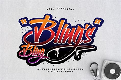 Bling bling's by Rvq Type Foundry on @creativemarket Hand Lettering ...