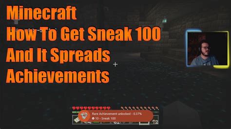 Minecraft How To Get Sneak 100 And It Spreads Achievements - YouTube