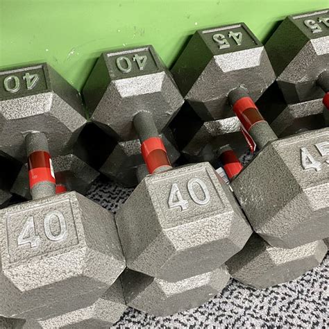 New HEX DUMBBELLS 40 LBS Exercise & Fitness / Dumbbells