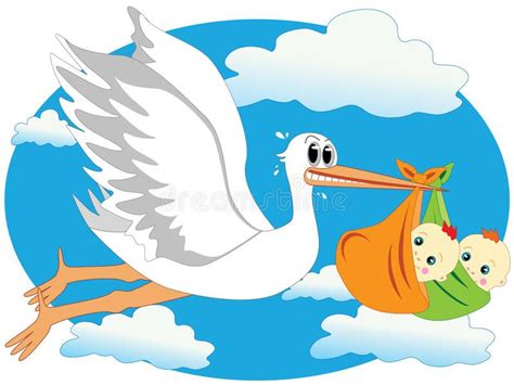 stork with twins clipart 10 free Cliparts | Download images on ...