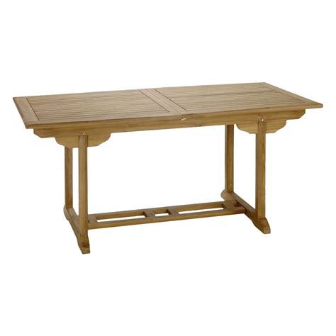 New Teak Rectangular Foldable Dining Table, Indoor and Outdoor For Sale at 1stDibs