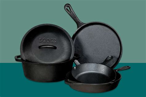 The Lodge Pre-Seasoned Cast Iron 5-Piece Cookware Set Is 40% Off at Amazon