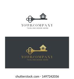 Real Estate Key Logo Design Vector Stock Vector (Royalty Free ...