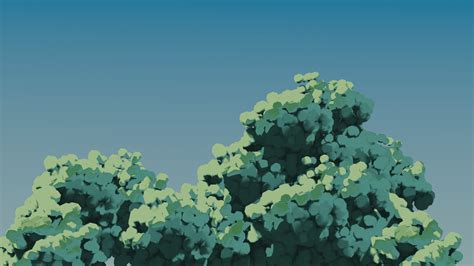 ArtStation - Trees in a style of studio "Ghibli" in 3D