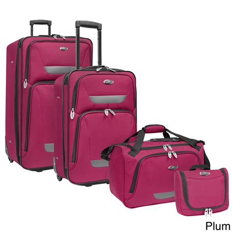 Shop U.S. Traveler by Traveler's Choice Westport 4-piece Luggage Set ...