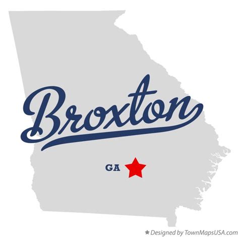 Map of Broxton, GA, Georgia