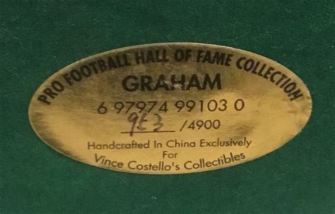 Lot Detail - LIMITED EDITION OTTO GRAHAM "CLEVELAND BROWNS" HALL OF ...