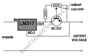 Adjustable Constant Current Regulator – Electronic Circuit Diagram