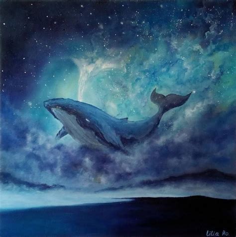 Space Whale Painting | Изображение животного, Картины, Художественная роспись