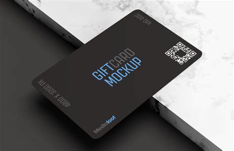 Gift Card Mockup — Medialoot