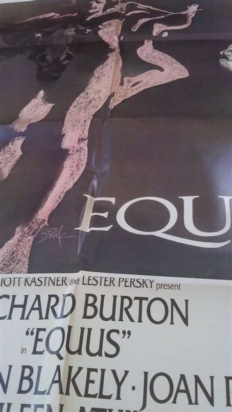 EQUUS MOVIE POSTER 1 Sheet ORIGINAL FOLDED 27x41 RICHARD BURTON | eBay