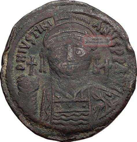 Justinian I The Great 527ad Follis Large Authentic Ancient Byzantine ...