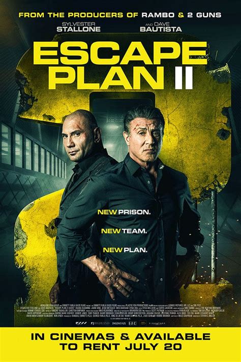 Escape Plan 2 gets a UK poster featuring Sylvester Stallone and Dave ...