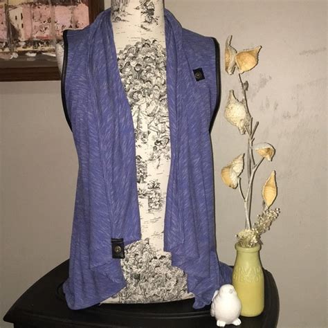 Astars | Jackets & Coats | Wrap Vest In Blue By Astars | Poshmark