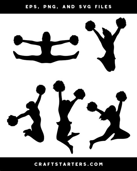 Cheerleading Clipart Jumps