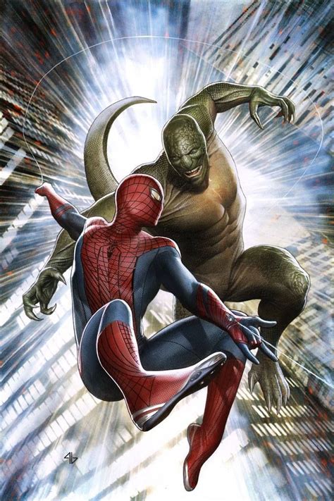 Spider-Man vs The Lizard by Adi Granov | Artist: Adi Granov | Dijana