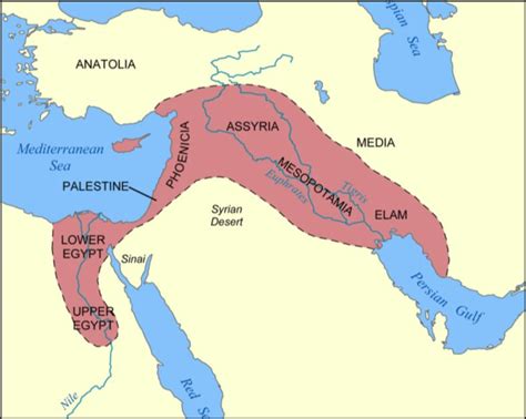 The Historic Map of the "Fertile Crescent". Mark (2009) | Download Scientific Diagram