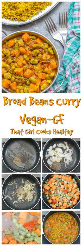 Broad Beans Curry (Vegan, Gluten Free) - That Girl Cooks Healthy