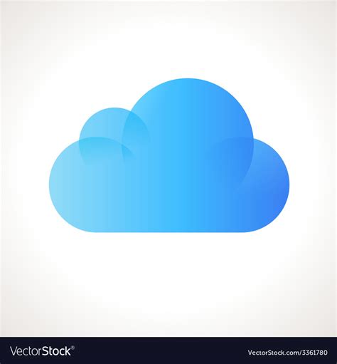 Cloud computing icon Royalty Free Vector Image