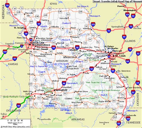 Map of Missouri - TravelsFinders.Com