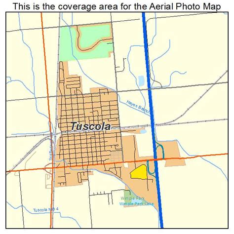 Aerial Photography Map of Tuscola, IL Illinois