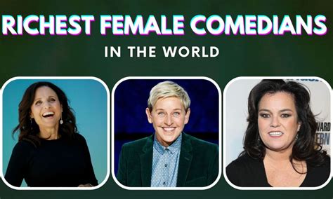 Top 10 Richest Female Comedians in the World (2024)