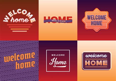 Free Welcome Home Vector Pack 140941 Vector Art at Vecteezy