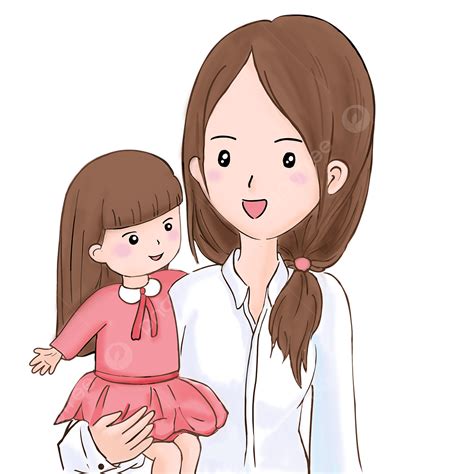 Mother Hug PNG Picture, Mothers Day Cute Cartoon Character Warm Hug, Mother S Day, Warm Hug ...