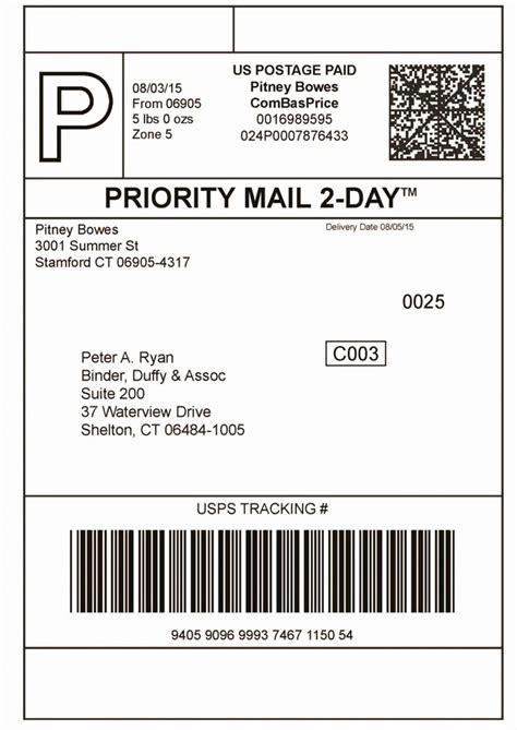 Browse Our Image of Usps Priority Mail Shipping Label Templat for Free ...