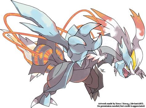 White Kyurem v.2 by Xous54 on deviantART | Pokemon dragon, Dragon type ...