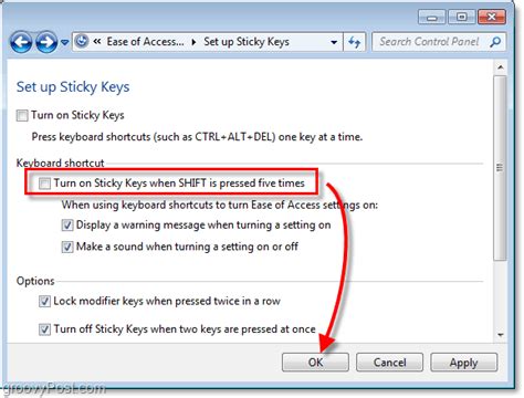 How Do I Turn Off Sticky Keys Vista : Free Programs, Utilities and Apps