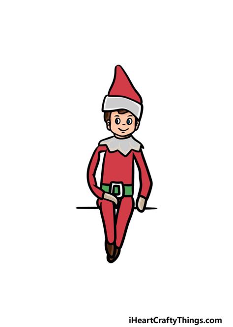 Elf On A Shelf Drawing - How To Draw An Elf On A Shelf Step By Step