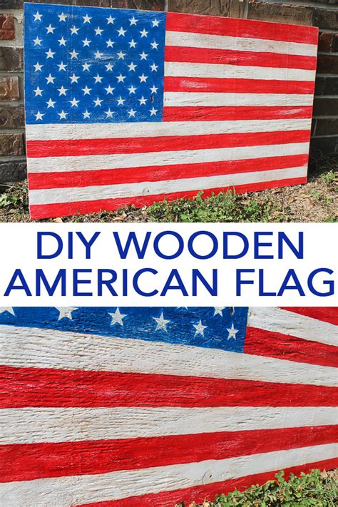 How To Make A Wooden Flag: DIY Patriotic Decorations - Angie Holden The Country Chic Cottage