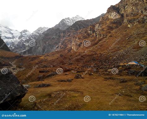 Camping in the Indian Himalayas Stock Photo - Image of camping, natural ...