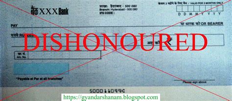 investorshomeguide: Dishonoured Cheque and Reasons