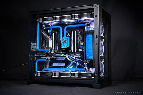 Extreme Gaming PC build is custom, water cooled Lian Li 001 Dynamic Rig ...