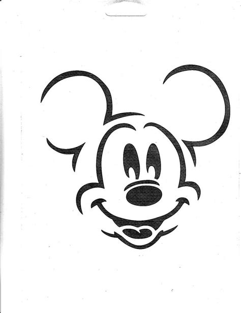 Mickey Mouse (Pumpkin Stencil - Pumpkin Pattern - Pumpkin Template ...