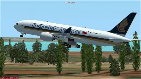 Singapore Airlines Airbus A370 Concept departing from Singapore's Changi Airport - YouTube