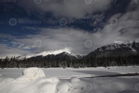 Rocky Mountains in winter 6224498 Stock Photo at Vecteezy