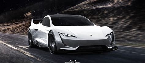 Tesla Roadster 'SpaceX' Imagined With Hardcore Aero Kit | Carscoops ...