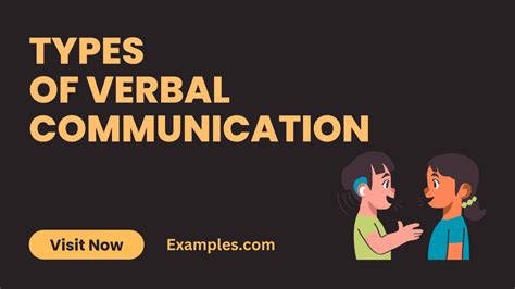 Types of Verbal Communication - Examples, Types