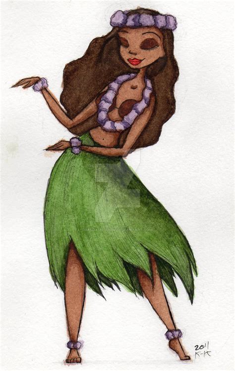 Hula Dancer Drawing at GetDrawings | Free download