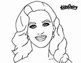 Katy Perry Coloring Page sketch template