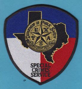 TEXAS DPS SPECIAL CRIMES SERVICE SHOULDER PATCH | eBay