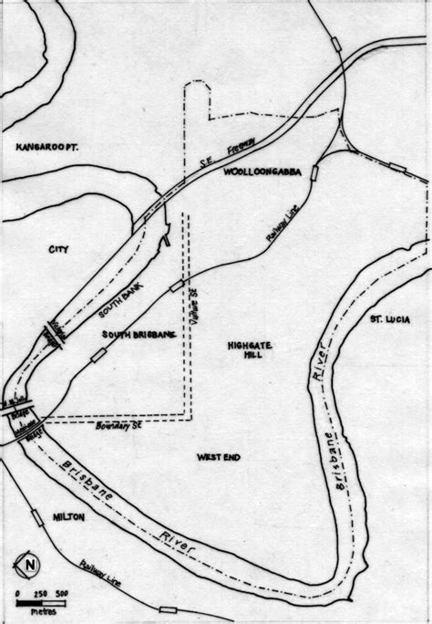 1: MAP OF SOUTH BRISBANE CASE STUDY AREA Source: Derived from Brisbane ...