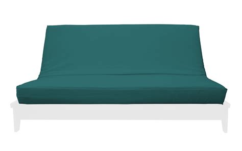 Premium Futon Cover w/Zipper - Premium Solid Collection - Solid Teal - Handmade in USA - Full ...