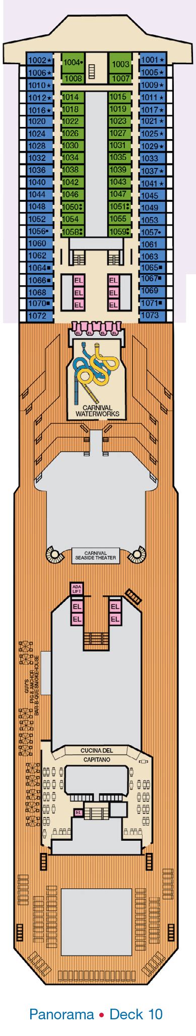 Carnival Radiance Deck Plans | CruiseInd