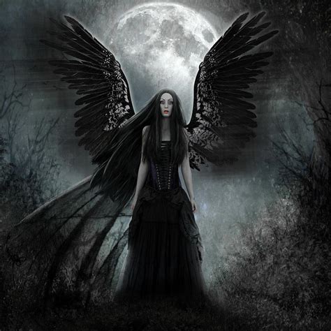 Dark Angel Digital Art by Karin Claesson